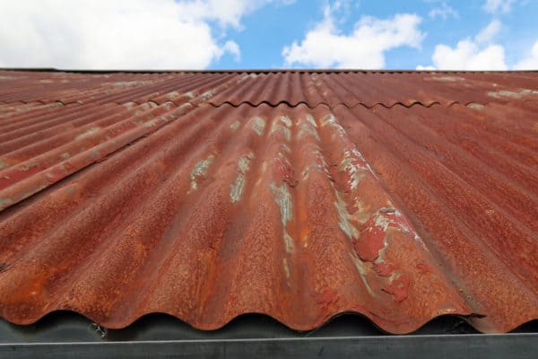 commercial roof rust damage