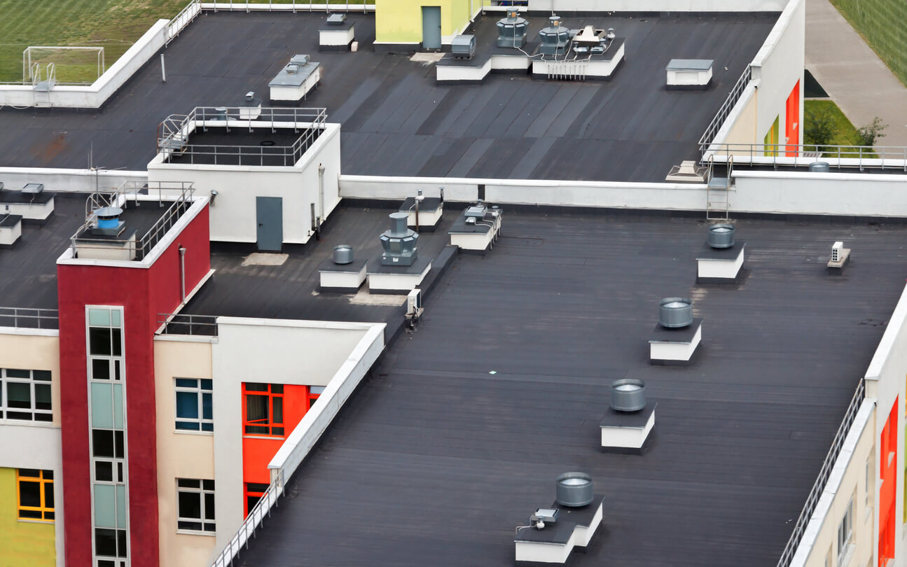 types of flat roofs