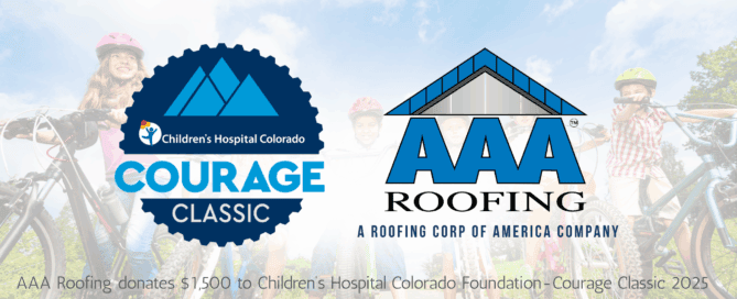 AAA Roofing, a commercial roofing and roof repair expert, donates $1,500 to charity.