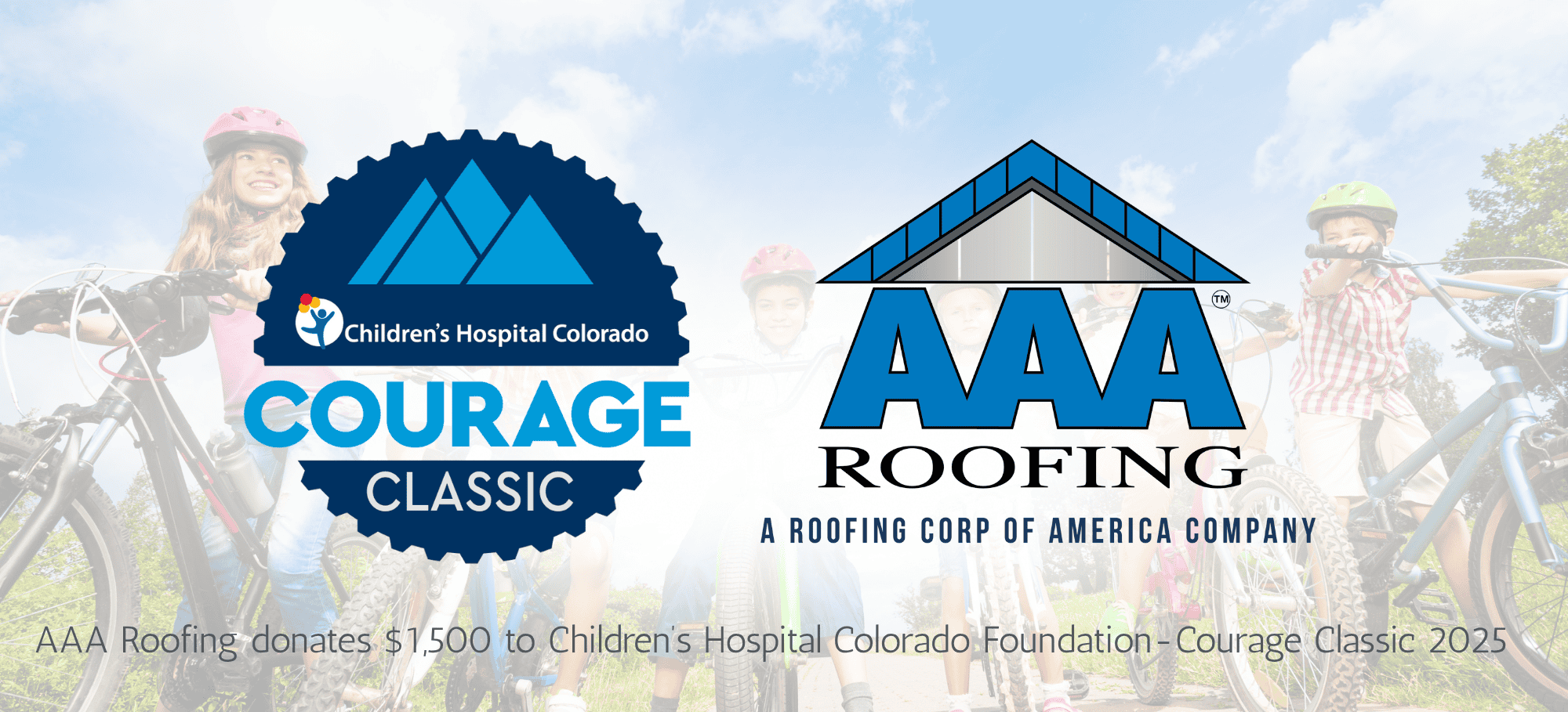 AAA Roofing, a commercial roofing and roof repair expert, donates $1,500 to charity.